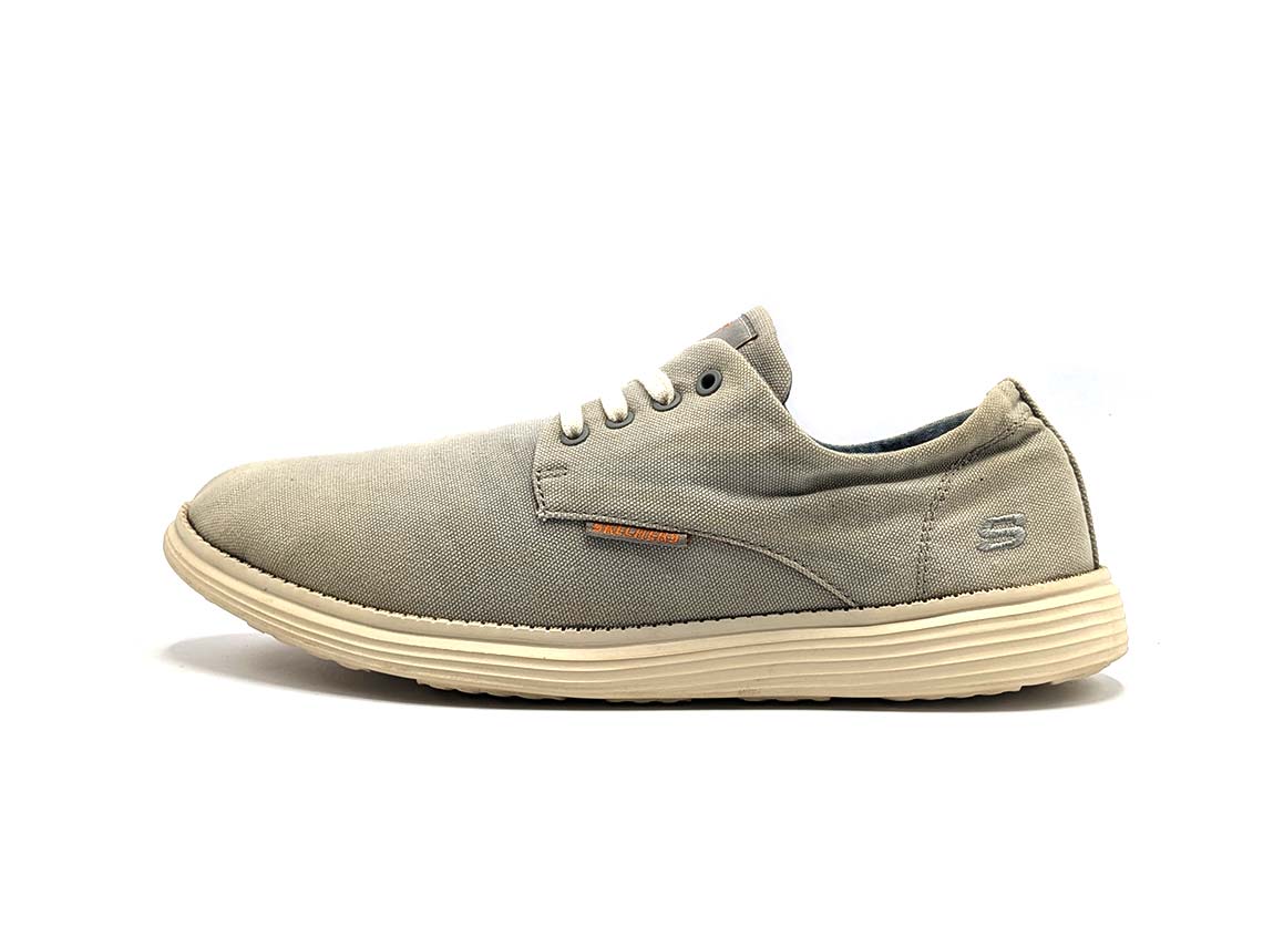 Skechers status borges outlet mens canvas shoes