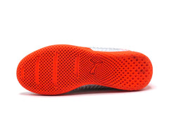 Puma Future 4.4 It Jr Kinder Low Boot Fußballschuhe Schwarz-Silber