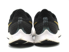 Nike Girls Air Zoom Pegasus 35 Black Metallic Gold White