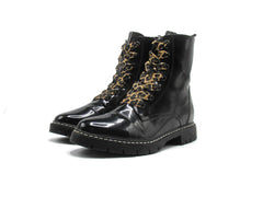 Graceland's Black Patent Ankle Boots