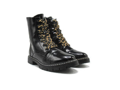 Graceland's Black Patent Ankle Boots