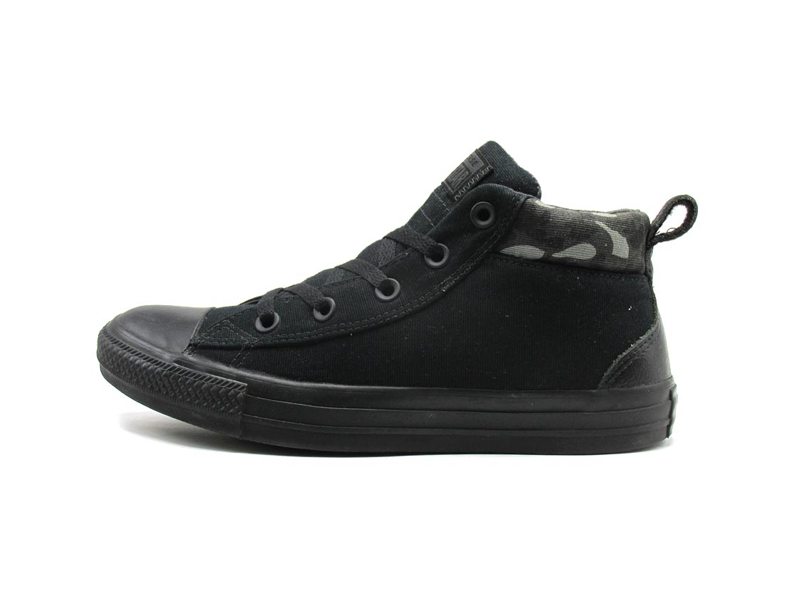 Converse Chuck Taylor All Star Street Mid Black Leather