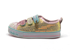 Skechers Girl's Mini Mermaid Metallic Sequined Light-Up