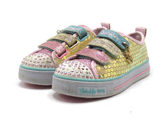Skechers Girl's Mini Mermaid Metallic Sequined Light-Up