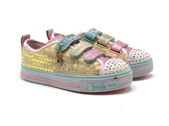 Skechers Girl's Mini Mermaid Metallic Sequined Light-Up