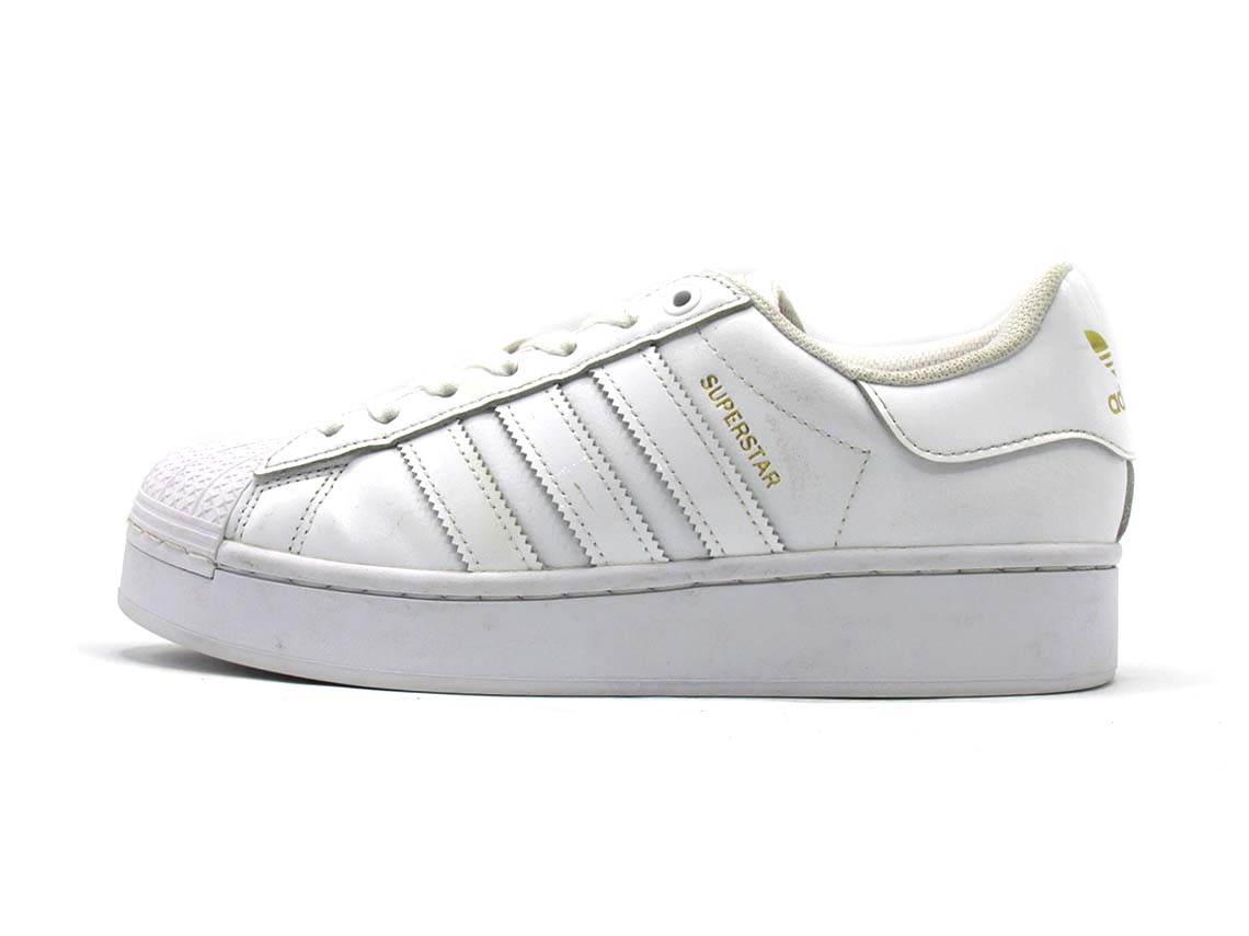 Adidas Superstar Bold White Women's Gold