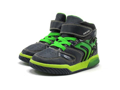 Geox Black Inek Flame Light Up Hi Top Trainers