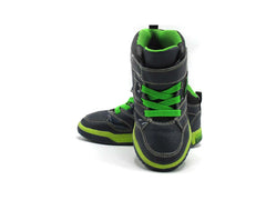 Geox Black Inek Flame Light Up Hi Top Trainers