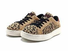 Skechers Women's Goldie-Leopard Engineered Knit Lace Up Sneaker