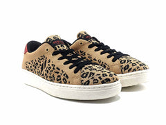Skechers Women's Goldie-Leopard Engineered Knit Lace Up Sneaker
