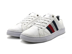 Tommy Hilfiger Crystal Leather Casual White Trainers