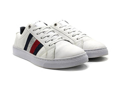 Tommy Hilfiger Crystal Leather Casual White Trainers