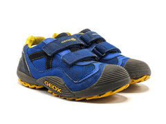 Geox Blue and Yellow Atreus Trainers
