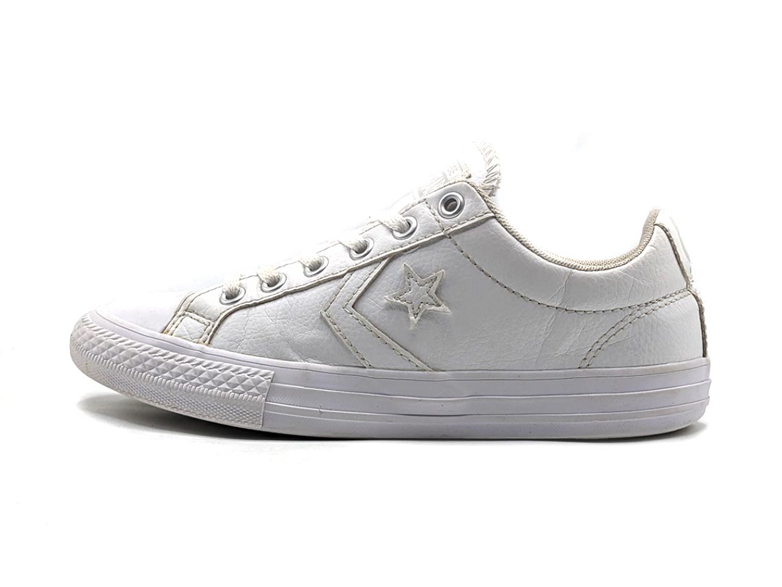 Converse Junior Star Player White Synthetic Trainers