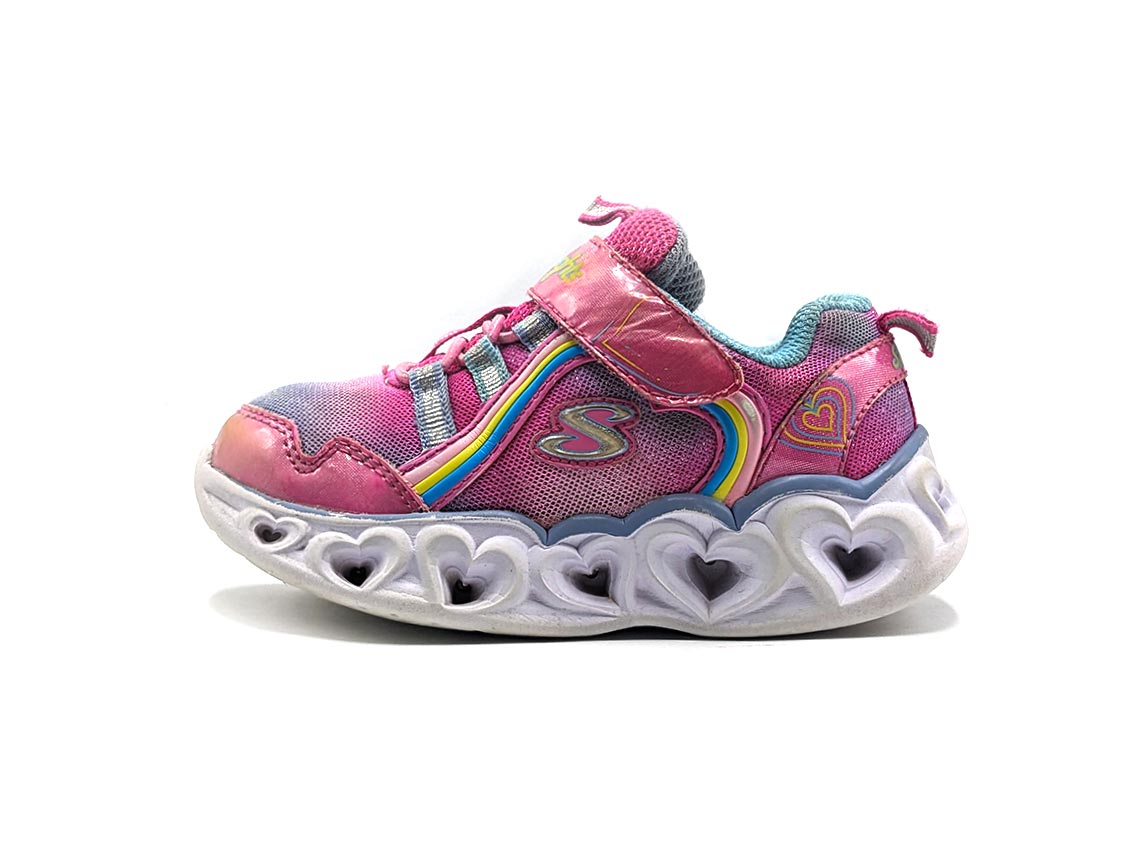 Skechers Kid Heart Lights Rainbow Lux