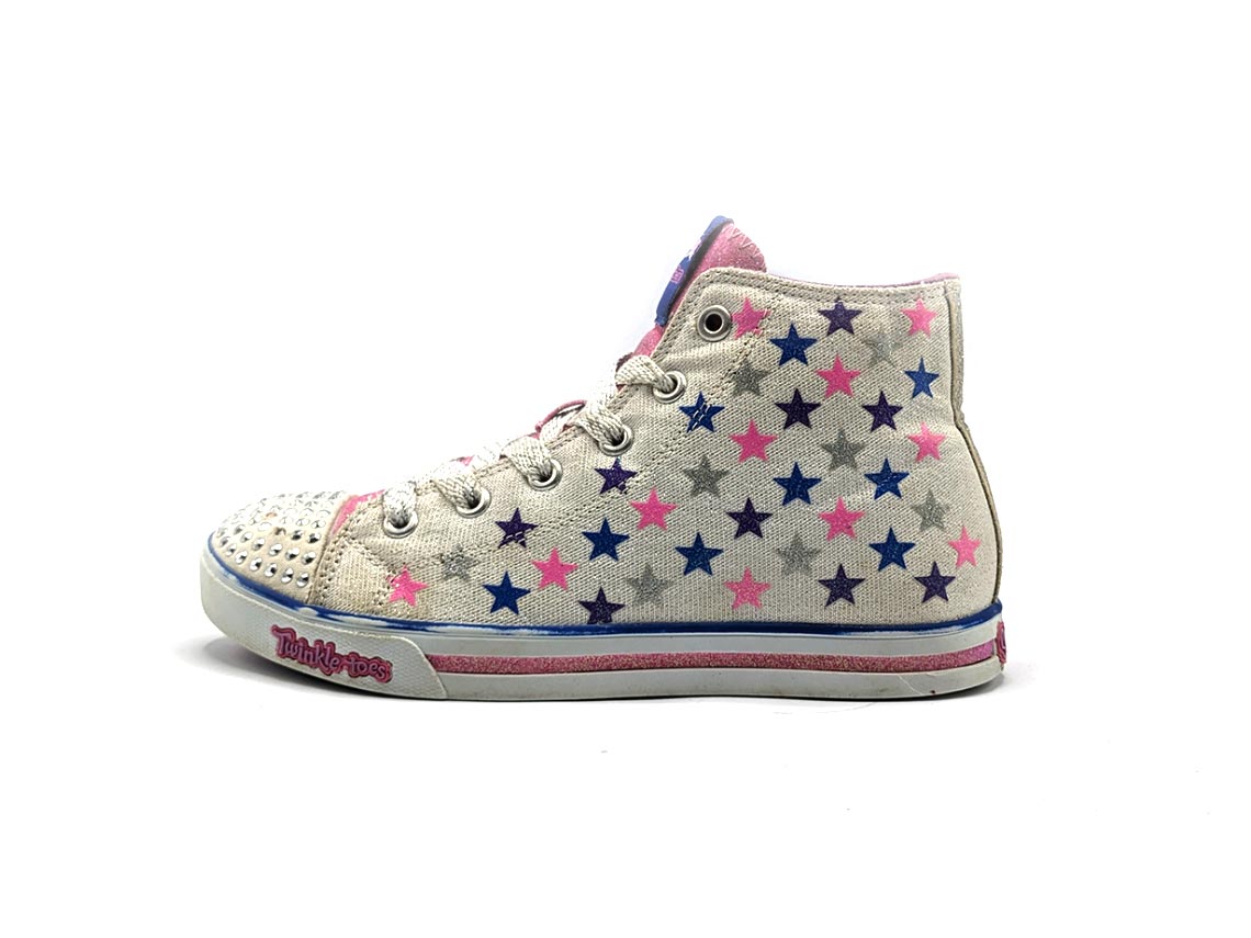Skechers Twinkle Toes Shuffles Sparkle Glitz Shiny Starz Sneaker
