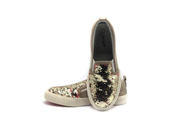 Girls' Cat & Jack Shoes Aliki Flip Sequin Slip-On Sneakers