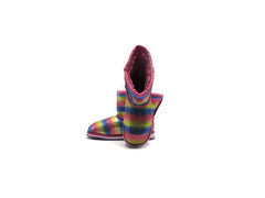 girls rainbow sequin boots