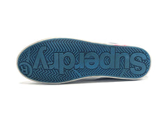 Superdry Leather Canvas Black Slip On Sneakers