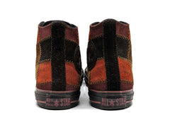 Converse Women Multicolor Brown Suede Patchwork Chucks High Athletic