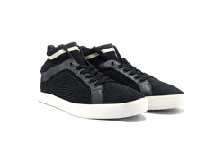Ash Men's NEPTUNE Trainers Black & White Stretch Mesh Knit