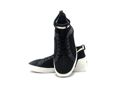 Ash Men's NEPTUNE Trainers Black & White Stretch Mesh Knit
