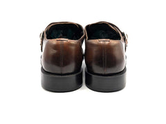 Zara Double Monk Strap - Leather