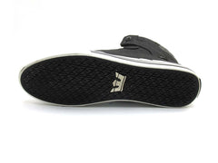 Supra Men Black Solid Vaider High-Top Skate