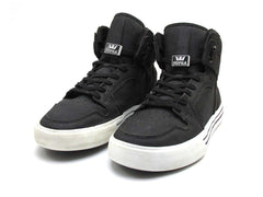 Supra Men Black Solid Vaider High-Top Skate