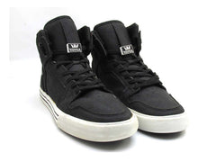 Supra Men Black Solid Vaider High-Top Skate