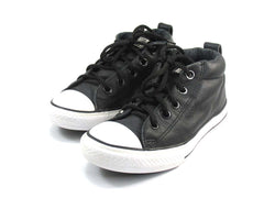 Converse Chuck Taylor All Star Street Mid Black Leather