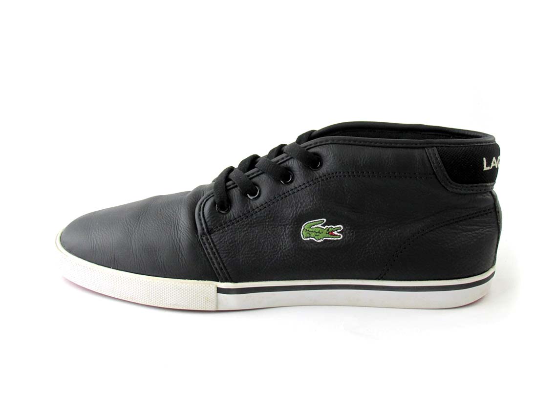 Lacoste White Ampthill 117 Hi-Top Trainers