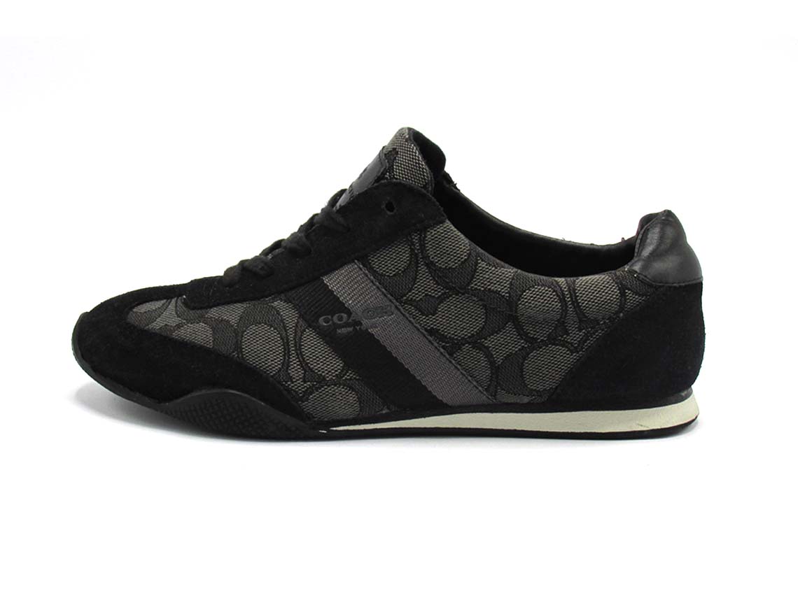 Coach Kelson Black Suede