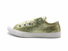 Converse Gold Glitter Rubber Chuck Taylor All Star OX Junior Sneakers