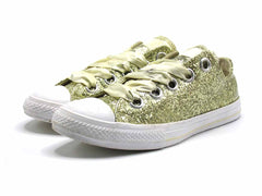 Converse Gold Glitter Rubber Chuck Taylor All Star OX Junior Sneakers