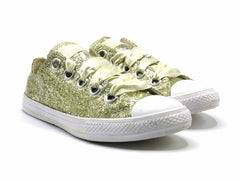 Converse Gold Glitter Rubber Chuck Taylor All Star OX Junior Sneakers