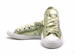 Converse Gold Glitter Rubber Chuck Taylor All Star OX Junior Sneakers